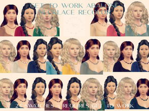 Sims 4 — Get To Work Abalone Necklace Recolor Medieval Palette by bekahluann — Get To Work Abalone Necklace Recolor ~ 24