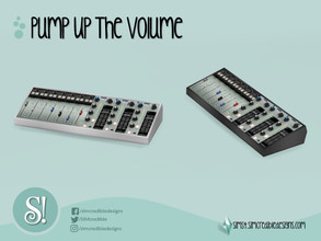 Sims 4 — Pump up the volume EQ equalizer by SIMcredible! — by SIMcredibledesigns.com available at TSR 2 colors variations