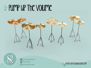 Sims 4 — Pump up the volume cymbals by SIMcredible! — This object is decorative, to help you decorating your music room.