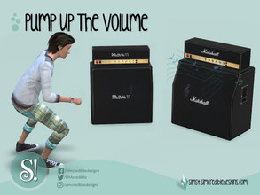 Sims 4 — Pump up the volume - amplifiers by SIMcredible! — Works as stereo. Available in simlish and English by