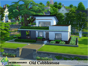 Sims 4 — Old Cobblestone by Bozena — The house is located in the Finchwick. Henford On Bagley. - 1 bathroom - 1 bedroom -