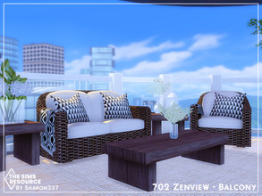 Sims 4 — 702 Zenview - Balcony - TSR CC Only by sharon337 — This is a Room Build Place on 702 Zenview Apartment in San