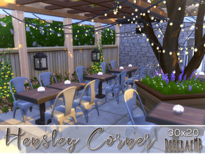 Sims 4 — Hensley Corner by deseraemb — Bored and hungry? Come down to Hensley Corner for sandwiches, wraps, salads,