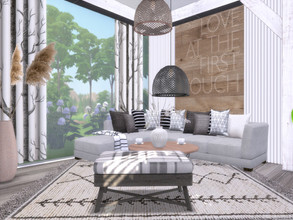 Sims 4 — Akira Livingroom by Suzz86 — Akira is a fully furnished and decorated Livingroom. Size: 6x6 Value: $ 11,200