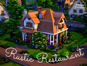 Sims 4 — Rustic Restaurant by simmer_adelaina — This small and cozy restaurant is the perfect place to enjoy your dinner!