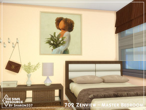 Sims 4 — 702 Zenview - Master Bedroom - TSR CC Only by sharon337 — This is a Room Build Place on 702 Zenview Apartment in