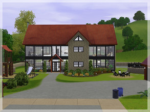 Sims 3 — Corbridge Lane by missyzim — Large contemporary family home. Main floor has kitchen, family room, dining room,