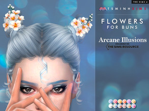 Sims 4 — Arcane illusions - Flowers for buns by TsminhSims — New meshes - 12 colors - HQ texture - All LODs