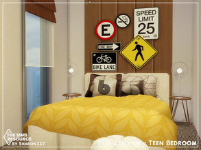 Sims 4 — 702 Zenview - Teen Bedroom - TSR CC Only by sharon337 — This is a Room Build Place on 702 Zenview Apartment in