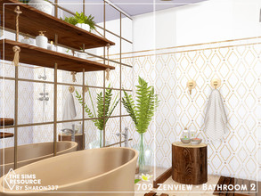 Sims 4 — 702 Zenview - Bathroom 2 - TSR CC Only by sharon337 — This is a Room Build Place on 702 Zenview Apartment in San