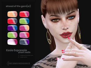 Sims 4 — Ahead Of The Gamer | Essie Expressie short nails (mixed) by sugar_owl — Female short nails, come in ten mixed
