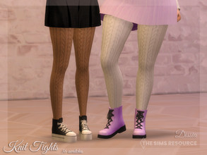 Sims 4 — Knit Tights by Dissia — Warm knitted tights perfect for cold weather during autumn / winter Available in 36