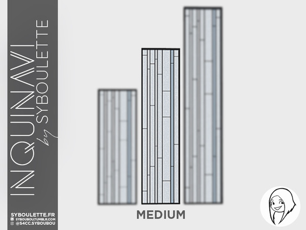 Sims 4 — Inquinavi - Glasswork window (medium) by Syboubou — Those geometric windows has an art deco or industrial vibe