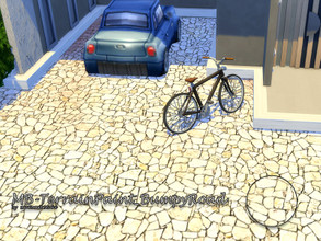 Sims 4 — MB-TerrainPaint_BumpyRoad by matomibotaki — MB-TerrainPaint_BumpyRoad Coarse stone slab terrain paint in light