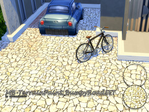 Sims 4 — TerrainPaint_BumpyRoadSET by matomibotaki — MB-TerrainPaint_BumpyRoadSET Coarse stone slab terrain paints in