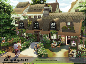 Sims 4 — Baking shop - No CC by Danuta720 — Cost: $38938 Size lot:20x15 No CC by Danuta720