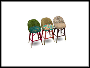 Sims 4 — Indian Summer Outdoor Living Barstool by seimar8 — Maxis match - Indian Summer - Outdoor living - wicker