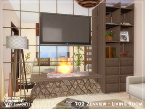 Sims 4 — 702 Zenview - Living Room - TSR CC Only by sharon337 — This is a Room Build Place on 702 Zenview Apartment in
