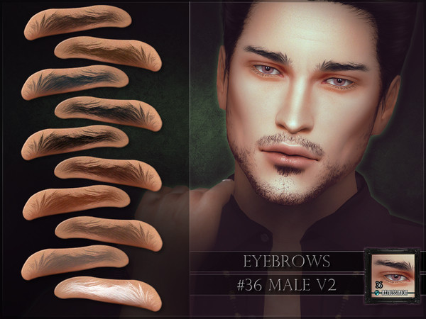 Sims 4 — Eyebrows 36 - male - V2 by RemusSirion — Since TSR removed me from their Artist program on 30th of August 2024,