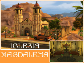 Sims 4 — Iglesia Magdalena (no CC) by Youlie25 — Sul Sul, Here is the old church of Ste Magdalena. The two towers and the