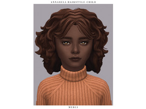 Sims 4 — Annabell Hairstyle - Child by -Merci- — New Maxis Match Hairstyle for Sims4. -15 EA Colours. -For girls. -Base