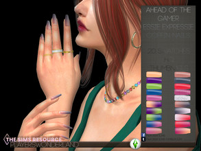 Sims 4 — Essie Expressie Coffin Nails by PlayersWonderland — This is part of the Essie Expressie Collaboration powered by