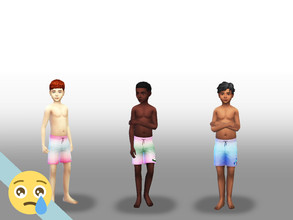 Sims 4 — Voidcritter Swim Shorts (Pt.2) by cryiingemoji — A pair of swim shorts for boys (or girls!) that can be used for