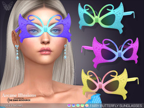 Sims 4 — Arcane Illusions - Fairy Butterfly Sunglasses by feyona — Fairy Butterfly-shaped sunglasses for your fairies