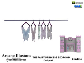 Sims 4 — Arcane Illusions_The fairy princess bedroom_Fairy wing by kardofe — Fairy wings hung on hangers, to put inside