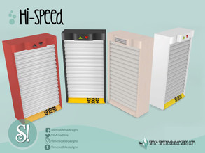 Sims 4 — Hi-speed Dresser by SIMcredible! — by SIMcredibledesigns.com available at TSR 4 colors variations