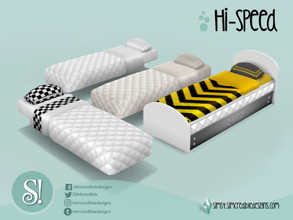 Sims 4 — Hi-speed bed mattress by SIMcredible! — by SIMcredibledesigns.com available at TSR 4 colors variations