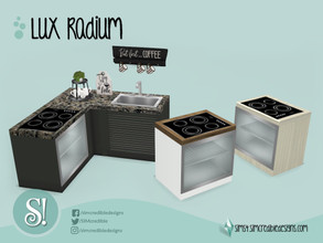Sims 4 — Lux Radium Stove by SIMcredible! — by SIMcredibledesigns.com available at TSR 3 colors + variations
