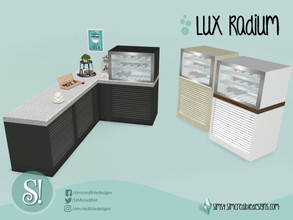 Sims 4 — Lux Radium fridge mini cellar by SIMcredible! — by SIMcredibledesigns.com available at TSR 3 colors + variations