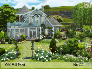 Sims 4 — Old Mill Pond by timi722 — Created for: The Sims 4 NO CC! This house fully furnished and decorated, not included