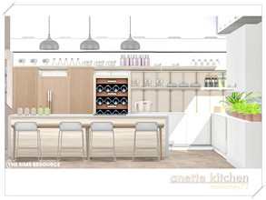 Sims 4 — Anette Kitchen by Moniamay72 — A beautiful bright beige Kitchen in modern style.The room is made of medium