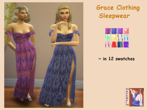 Sims 4 — ws Grace Summernight Dress - RC by watersim44 — Inspired clothing the vintage and retro style - Grace Kelly.