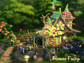 Sims 4 — Arcane Illusions - Flower Fairy by VirtualFairytales — This is a creation for the 'Arcane Illusions'