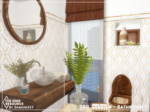 Sims 4 — 702 Zenview - Bathroom 1 - TSR CC Only by sharon337 — This is a Room Build Place on 702 Zenview Apartment in San