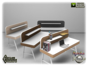 Sims 4 — Agorba office desk by jomsims — Agorba office desk
