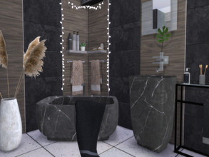 Sims 4 — Carma by Suzz86 — Carma is a fully furnished and decorated Bathroom. Size: 4x5 Value: $ 6,900 Short Walls