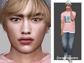 Sims 4 — Dominic Sargent - TSR CC Only by MSQSIMS — About Sim Dominic Sargent is a young adult and a city native. He is
