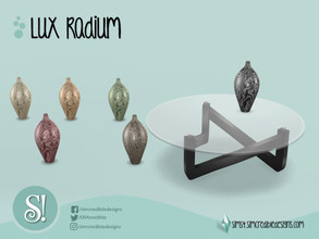 Sims 4 — Lux Radium Vase Small by SIMcredible! — by SIMcredibledesigns.com available at TSR 6 colors variations