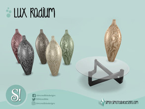 Sims 4 — Lux Radium Vase by SIMcredible! — by SIMcredibledesigns.com available at TSR 6 colors variations