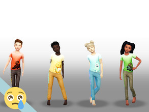 Sims 4 — Voidcritter Pjs (Pt.2) by cryiingemoji — Part two of three for my Voidcritter pjs sets! There are eight