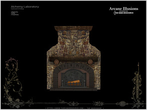 Sims 4 — ArcaneIllusions AlchemyLab - fireplace by Severinka_ — Fireplace From the set 'Alchemy Laboratory' The Arcane