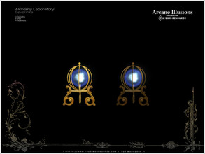 Sims 4 — ArcaneIllusions AlchemyLab - chrystal ball lamp by Severinka_ — Chrystal ball table lamp From the set 'Alchemy