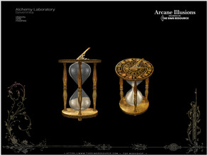 Sims 4 — ArcaneIllusions AlchemyLab - hourglass by Severinka_ — Hourglass with sundial on the lid From the set 'Alchemy