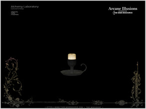 Sims 4 — ArcaneIllusions AlchemyLab - candle by Severinka_ — Candle From the set 'Alchemy Laboratory' The Arcane