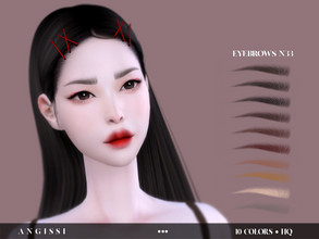 Sims 4 — Eyebrows-n33 by ANGISSI — *For all questions go here - angissi.tumblr.com 10 colors HQ compatible female Custom