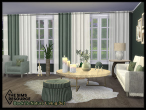 Sims 4 — Back To Nature Living set by seimar8 — Maxis match Back To Nature Living set inspired with tonal shades of green